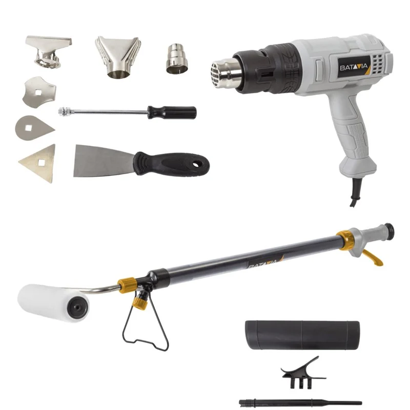 Renovation Set – 1800W Heat Gun + Paint Roller – Incl. Accessories