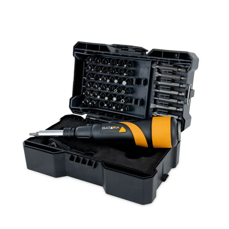 3.6V Maxxgrip Cordless Screwdriver – 44-Piece Bit Set + Storage Case