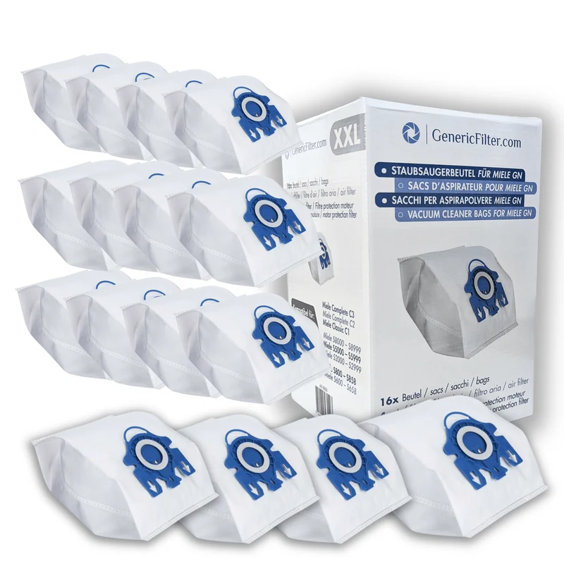 GenericFilter Staubsaugerbeutel für Miele GN - 16 Stück