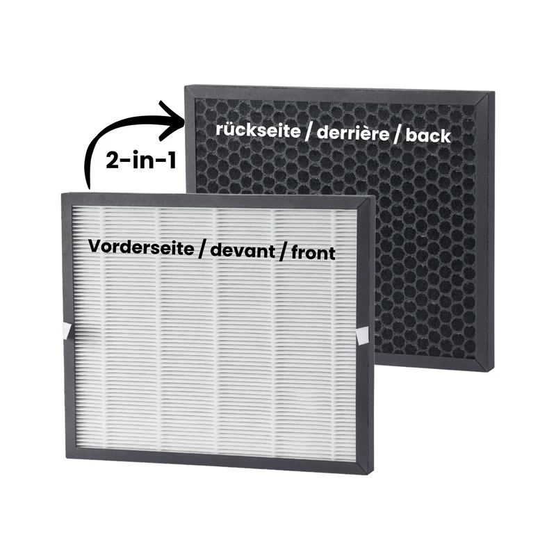 ecoQ 2in1 HEPA/Aktivkohlefilter für 20L/25L Complete (2 Stk.)