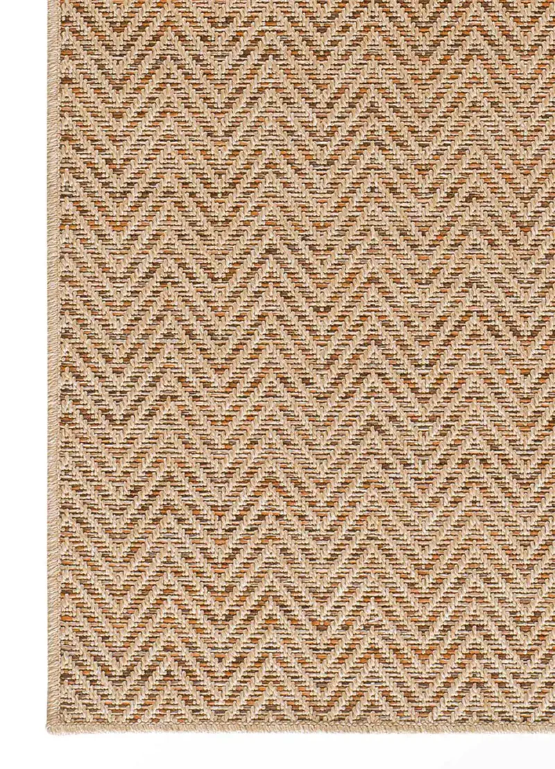 Alfombra a medida de exterior Natura 4027 Beige-Naranja