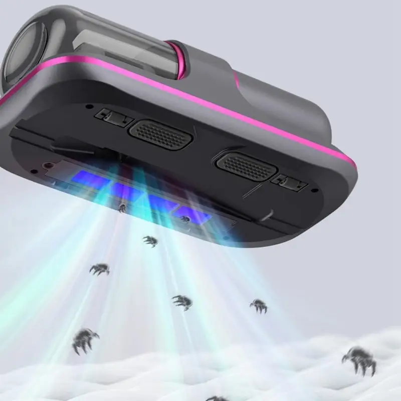 Aspirateur à Main Sans Fil - Anti-Acariens - UV et Vibration