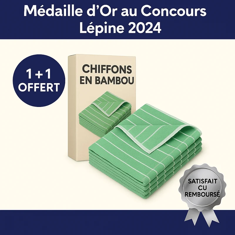 Chiffon en Bambou Écologique et Polyvalent