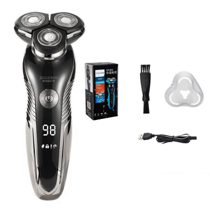 Rasoir électrique rechargeable - Utilisation à sec et humide